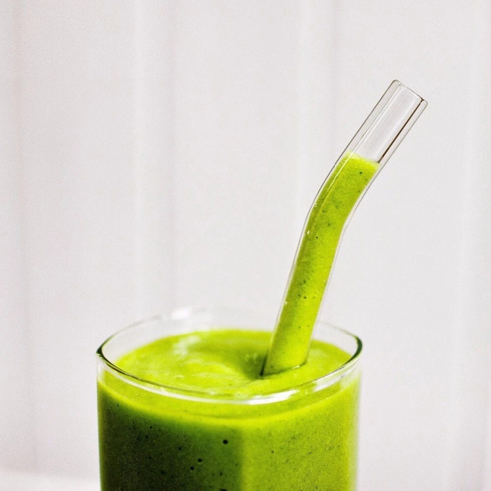 GLASSTROHHALME Trinkhalm Halm Glastrinkhalm Glas Strohhalm wiederverwendbar gebo - Bild 4 von 4