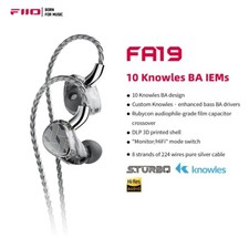 FiiO FA19 10 Knowles Balanced Armature In-Ear Earphone with MMCX Interchangeable