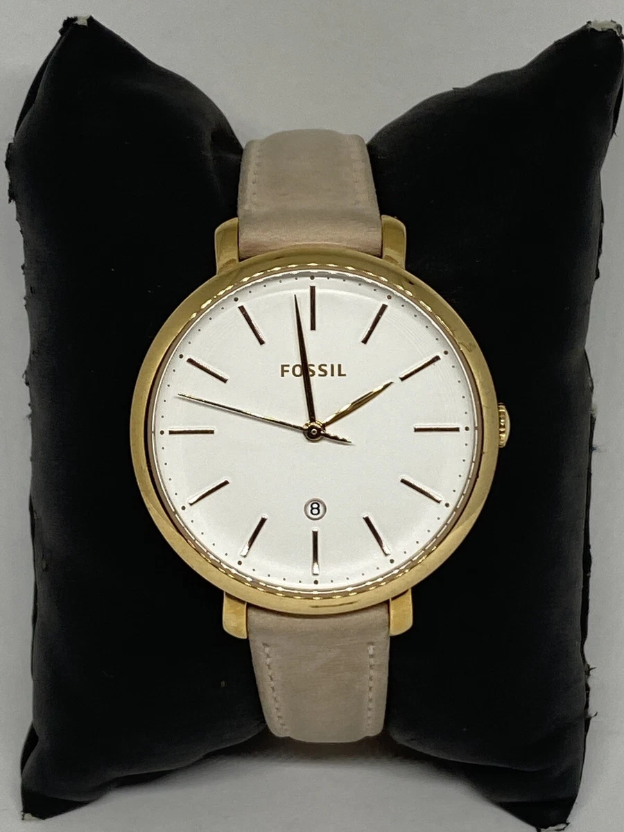 Fossil Jacqueline ES4369 Women Pink Leather Analog Dial Quartz Wrist Watch VK893