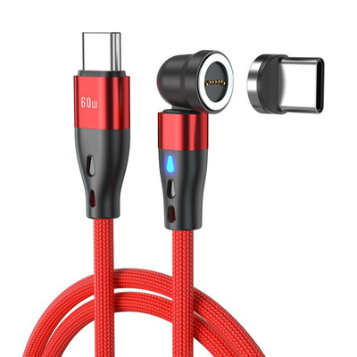 7Pin USB C Magnet Ladekabel 2M 360&180 PD60W Schnellladung USB C auf Typ C Magne