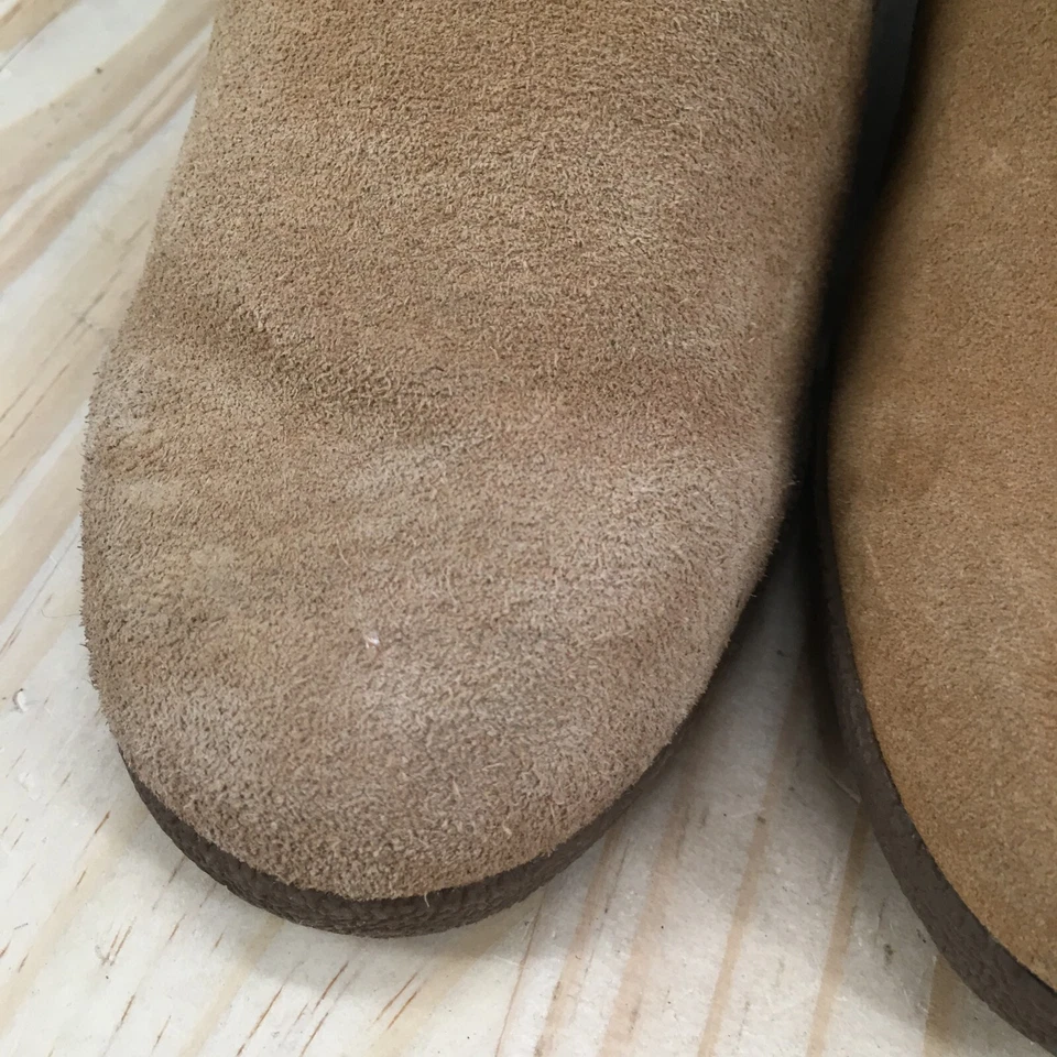 Markon Boots Womens 9 M Meryl Mid Shearling Winter Booties Heels Brown Suede - Image 3 of 4