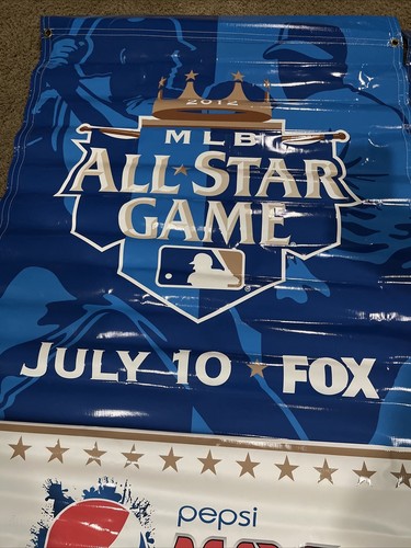2012 All Star Game Original Vinyl Banner’s Trout & Harper’s First All Star Game - Picture 4 of 8