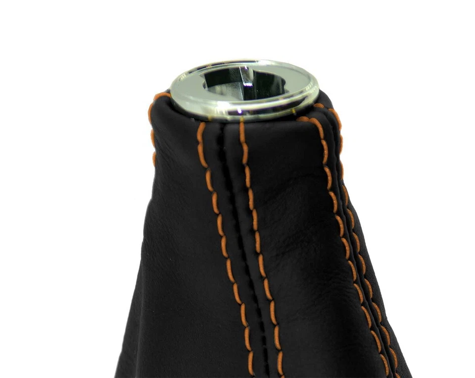 Se adapta a Acura NSX 1991-2005 PVC Cuero Cambio Manual Bota Cubierta Puntada Naranja Foto 4 de 4