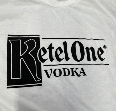 Ketel One Vodka White T-shirt XL Extra Large Tee - Cotton / Poly Blend New!