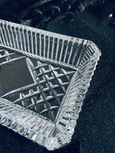 WATERFORD Crystal 7" RECTANGLE VANITY / SERVING TRAY - Picture 3 of 6