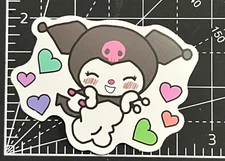KUROMI BLUSHING in LOVE - Vinyl DECAL Sticker Bomb KAWAII Sanrio Emo Kawaii