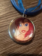 DISNEY PRINCESS ARIEL THE LITTLE MERMAID RIBBON CORD NECKLACE