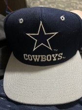 Vintage Dallas Cowboys Snapback NFL ANI Hat Cap Navy Wool Wave Blockhead NEW