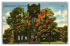 Caldwell Consistory Bloomsburg Bloomsburg Pennsylvania PA UNP Linen Postcard R4