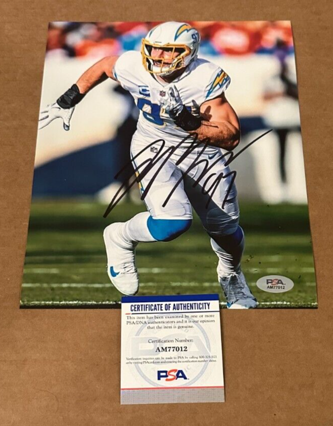 Joey Bosa Autographed Signed Los Angeles Chargers 8X10 PHOTO PSA/DNA COA HAND 