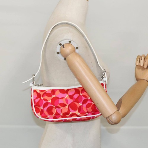 CELINE Shoulder Bag Canvas Red White Silver Auth bs19147 - Picture 21 of 21