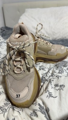 Balenciaga Triple S Sneaker Clear Sole - 37 - Nude W