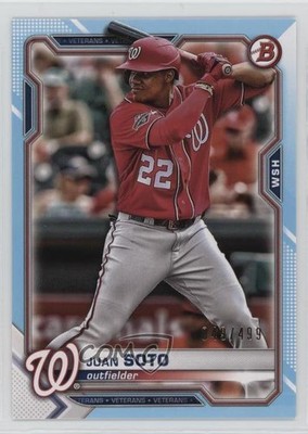 2021 Bowman Sky Blue Border 49/499 Juan Soto #67 1aj