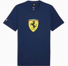 Puma Ferrari Race Shield Tee Perisan Blue