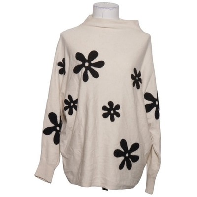 Aaeda, Rollkragenpullover, Größe: L, Weiß/Schwarz, Nylon/Polyester/Viskose #VaS