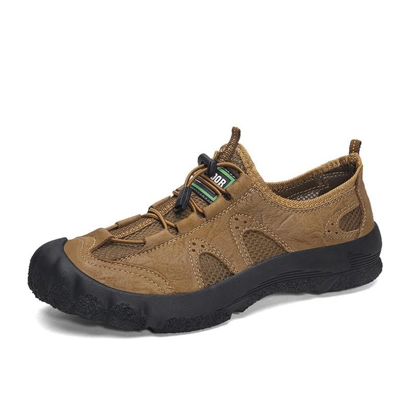 SAOLA Scarpe casual da uomo in pelle traspirante antiscivolo sneaker scarpe da trekking