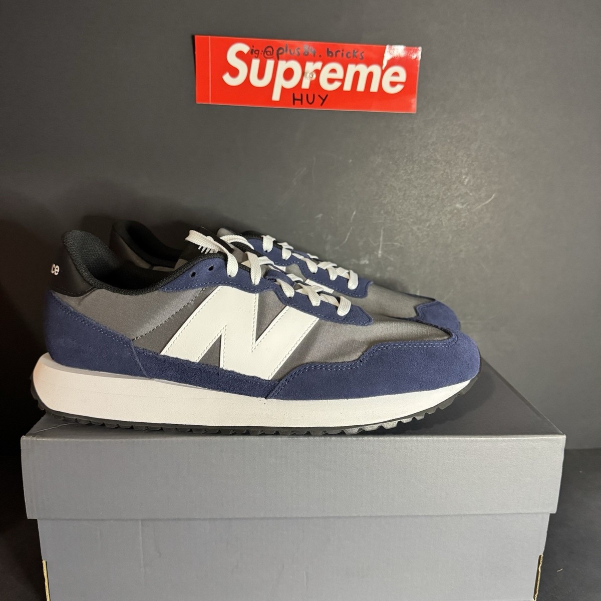 New Balance 237 Blue Grey White Athletic Sneakers Shoes  display picture 1