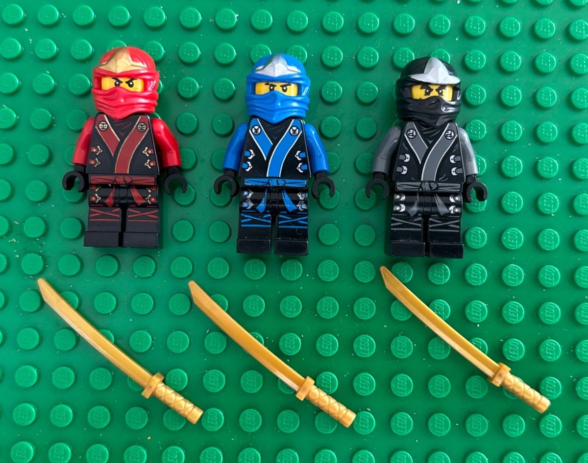 LEGO Ninjago The Final Battle Lot of 3 minifigures Cole, Jay, Kai