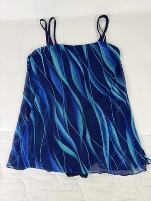 Mainstream Swimwear Woman s Size 14 One Piece Swimsuit-4171
