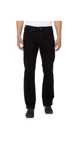 Jeans Urban Star Uomo, Tessuto Elasticizzato, Vestibilità Relaxed Fit, Gamba Dritta, Colore Nero