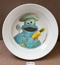 Cookie Monster Kid Cereal Bowl from Artisan Ware Vintage Melamine 5" 1977