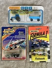 3 Matchbox Vehicles On Damaged Cards