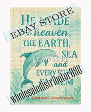 500 piece jigsaw puzzle He Made Heaven Earth Sea Dolphin Psalm 146 6 christian f