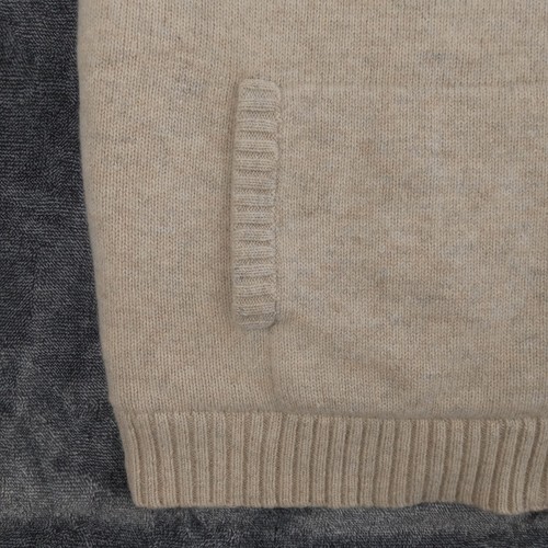 LL Bean Lammwolle Pullover Weste Herren XL Stehkragen Sherpa gefüttert durchgehender Reißverschluss Taschen - Bild 11 von 17
