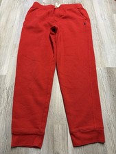 Polo Ralph Lauren Youth Large 14-16 Jogger Sweatpants Red Pony Logo Drawstring