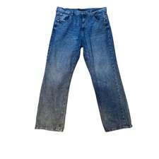 Aeropostale Womens High Rise Baggy Blue Denim Jeans Size 14 Regular