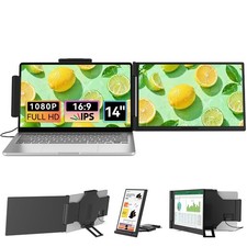 Laptop Screen Extender 14.1" 1080P IPS, Dual Screen Portable Monitor for Lapt...