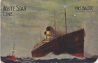 PLYMOUTH PAQUEBOT POSTCARD - WHITE STAR LINE