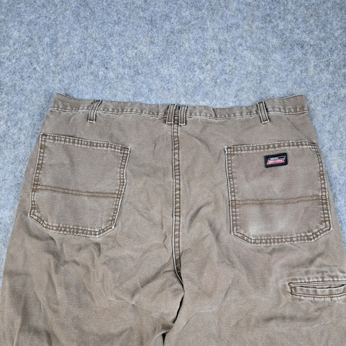 Dickies Pants Mens 40*x32 Brown Relaxed Fit Carpenter Workwear Heavy Duty Baggy - Picture 5 of 10