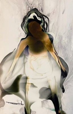 Tonito Original Painting.Incredible Unique Organic.FIGURE 2. Otherworldly art