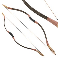 Arco ricurvo tradizionale 57" fatto a mano 100lbs tiro con l'arco arco cavallo