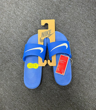 Nike Kid's Kawa Blue/White Slide Sandals GS/PS - Size 5Y NWOB 819352-400