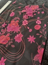 Roy Pink Purple Floral One Shoulder Knit Top Maxi Dress