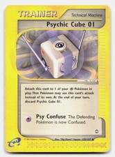 Psychic Cube 132/147 Uncommon Aquapolis Pokemon LP