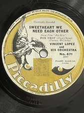 Sweetheart We Need Each Other - Love Me 10" Shellac Gramophone Record