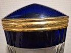 BOUCHERON display PERFUME FACTICE BOTTLE glass ROYAL BLUE top               dede — photo 5