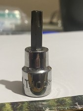 T40 Halfords Advanced 3/8” Drive Torx Security Star Socket adapter bit.