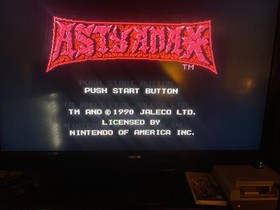 Astyanax Nintendo NES Sleeve and Manual 1990 Edition, Tested, Great condition