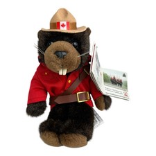 Wild Wonders RCMP Biber Schwarz Kanada ca. 16cm Plüsch Andenken mit Etikett