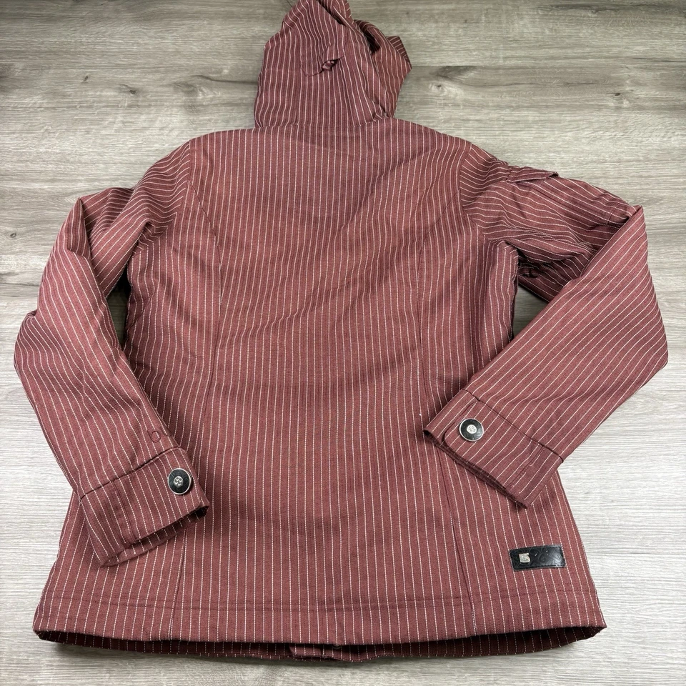 Jaqueta Burton Feminina Média Vermelha Listras Secas Casaco de Snowboard Fazendo Magia 77 - Imagem 3 de 4