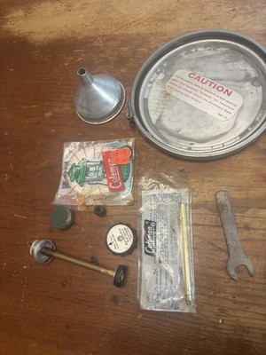 Coleman 220 & 228 Accessory Safe Generator, Mantles, And Wrench and Spare Parts