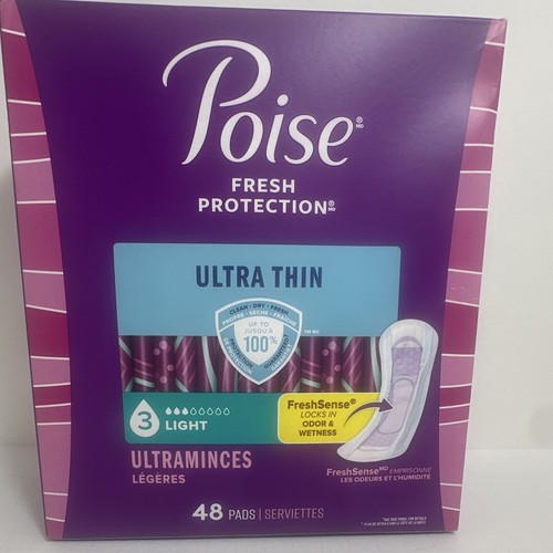Almohadillas para incontinencia Poise Fresh Protection para mujer talla 3 ligeras ultrafinas 48 quilates - Imagen 3 de 5