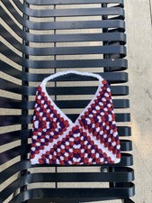 Handmade Crochet Tote Bag | Boho Knitted Shou...