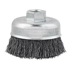 Milwaukee Wire Cup Brush 3 in Carbon Steel Crimped Grinder Cleaning Wheel Tool