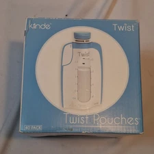 Kiinde Twist Pouch Twist Cap Breast Milk Storage Bag 6oz, 40pack Brand New
