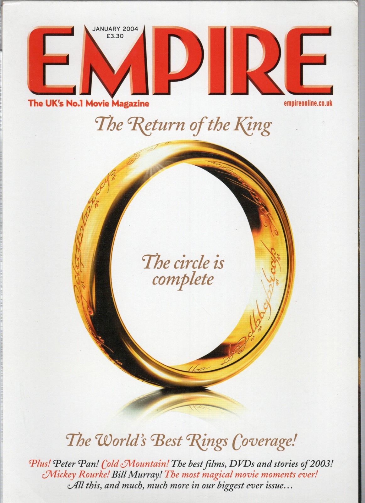 Empire Magazine Jan 2004– The Return of the King - Lord of the Rings